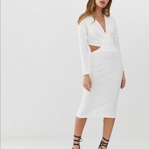 ASOS Petite Cut-Out Midi Dress